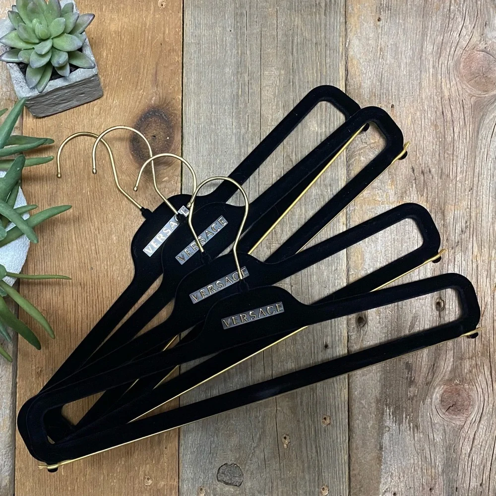 VERSACE Set of 4 Felt Pant Hangers
